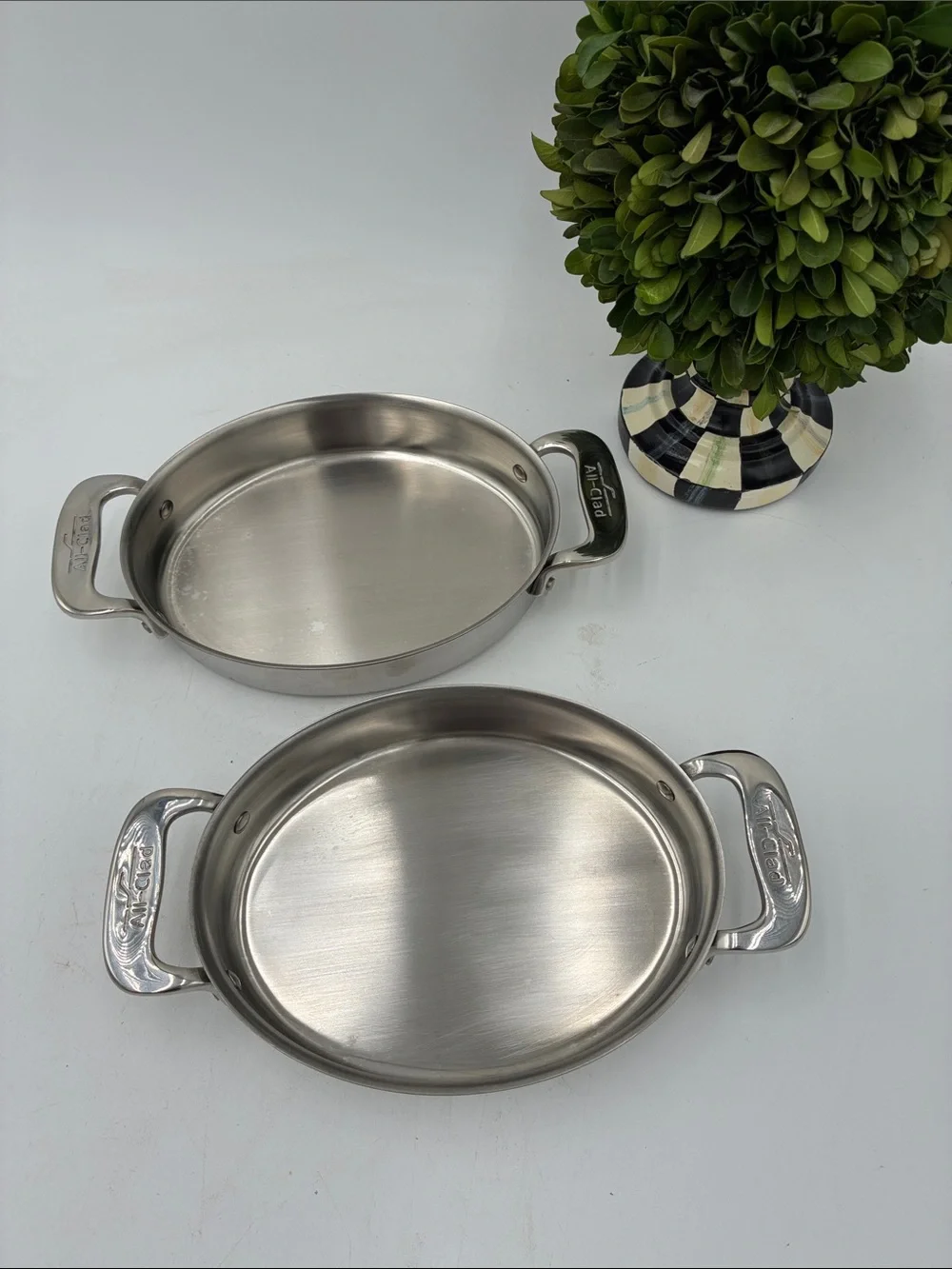 All-Clad Stainless Steel 2-Piece Oval Baker Set